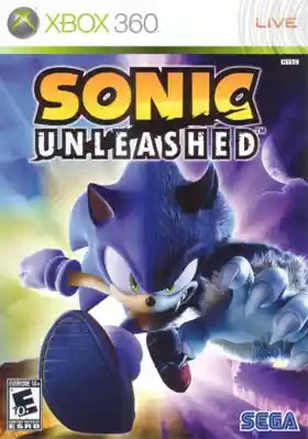 Sonic Unleashed (USA) box cover front